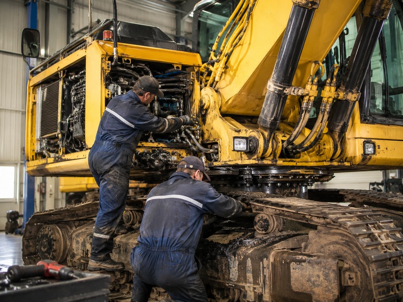 Boom loader telescopic arm repair